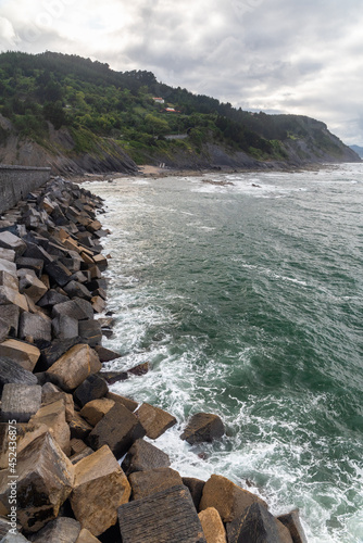 basque country coastline in summer photo