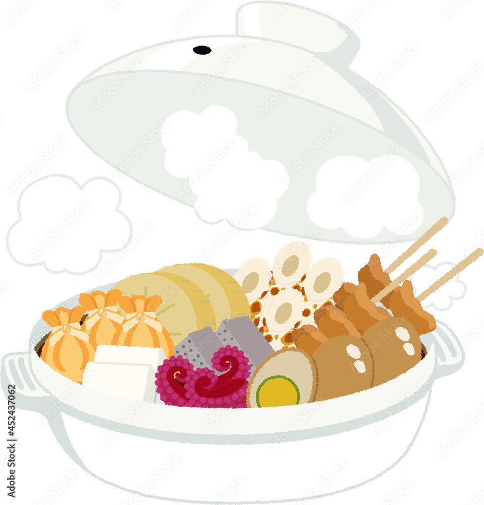 おでん鍋のイラスト Stock Vector Adobe Stock