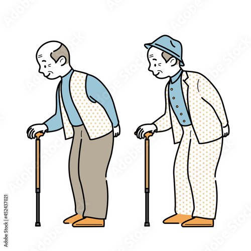 おじいさんのイラスト