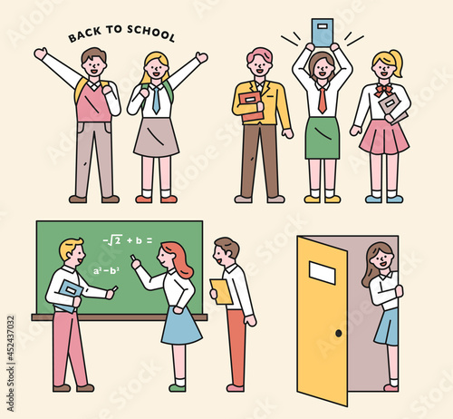 Collection of student characters.