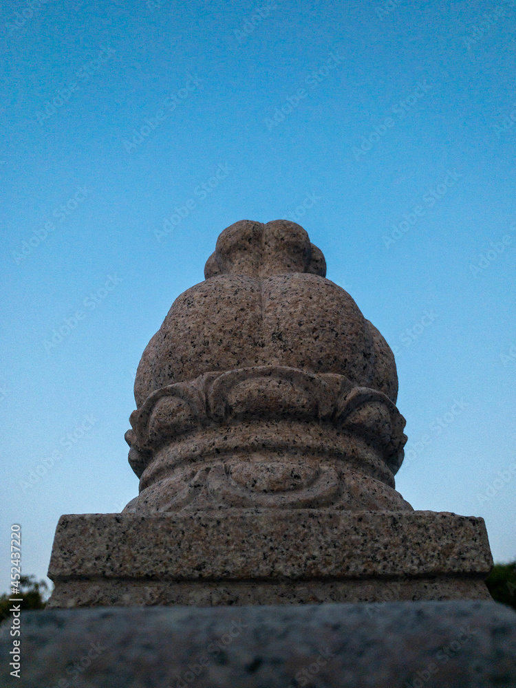 Chinese Lotus Flower Wall Stone art