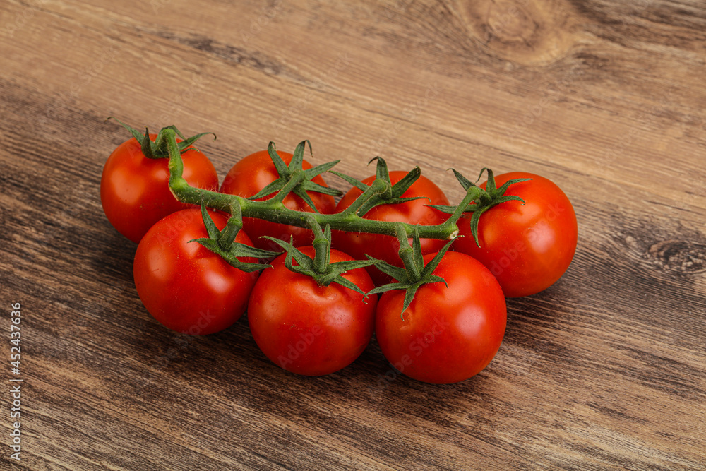 Fresh ripe cherry tomato branch Fresh ripe cherry tomato branch