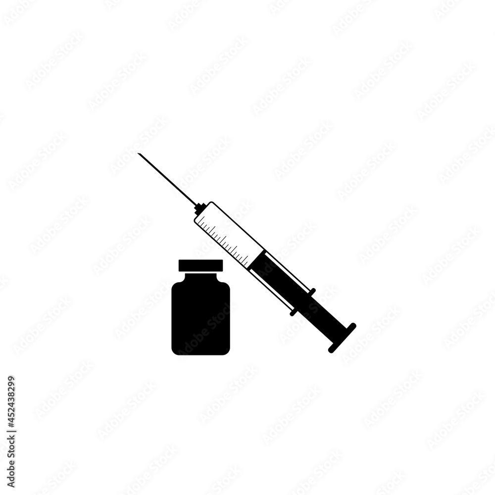 insulin injection icon illustration simple design element insulin injection icon illustration simple design element