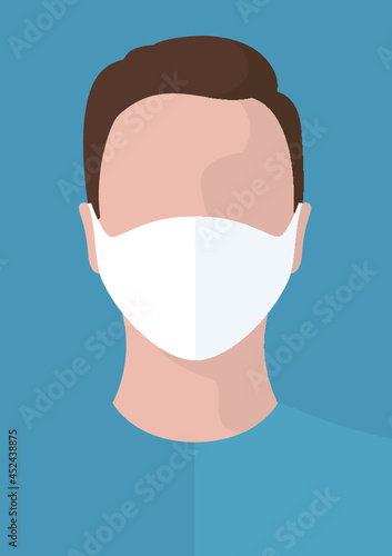 Mann mit medizinischer Maske
