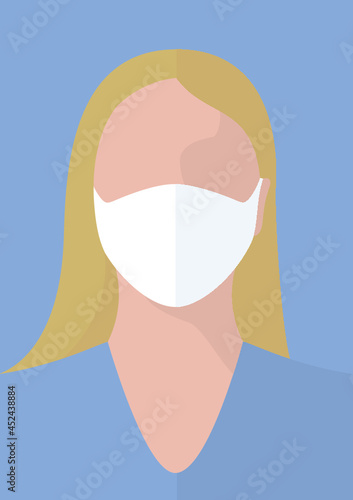 Frau mit medizinischer Maske