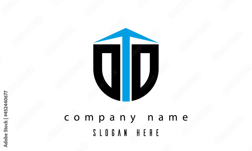 OD shield creative latter logo vector OD shield creative latter logo vector