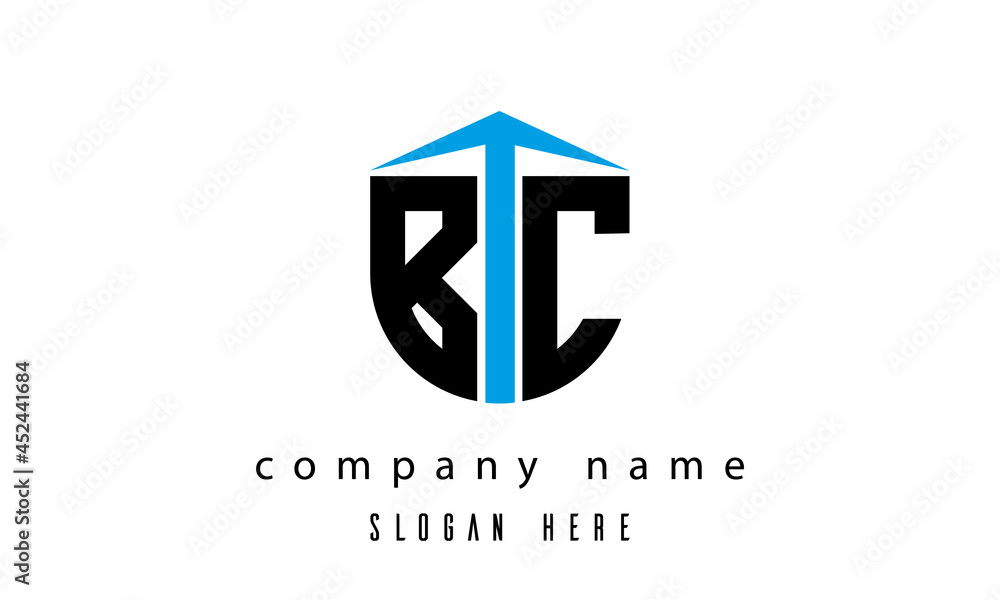 BC shield creative latter logo vector BC shield creative latter logo vector