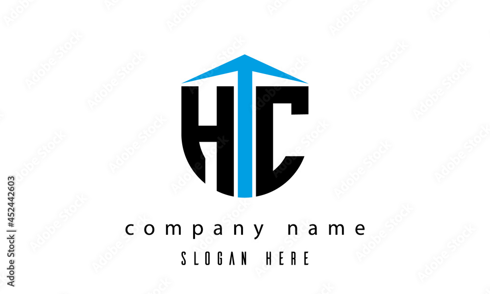 HC shield creative latter logo vector HC shield creative latter logo vector