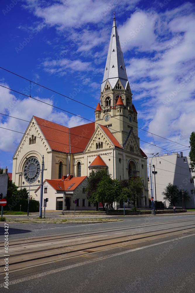 Church,evangelical-augsburg - Lodz at  Piotrkowska street