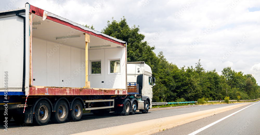 Fototapeta premium Large Haulage Vehicle In Lay by