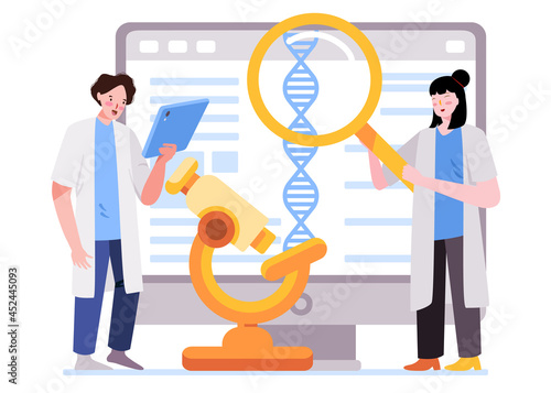 in bio informatics for DNA sequences researcher is researching for DNA testing and analysis using chain termination using microscope