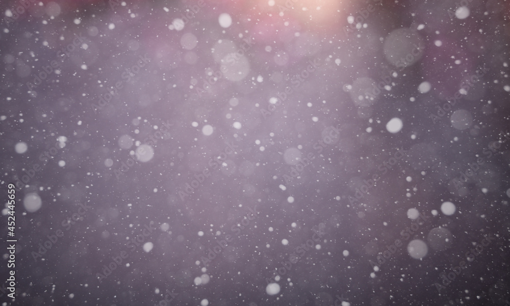 Obraz premium Falling snow, winter season background