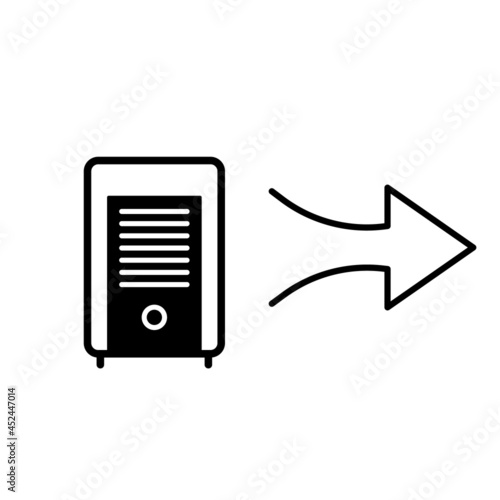 Air purifier vector icon. Vector