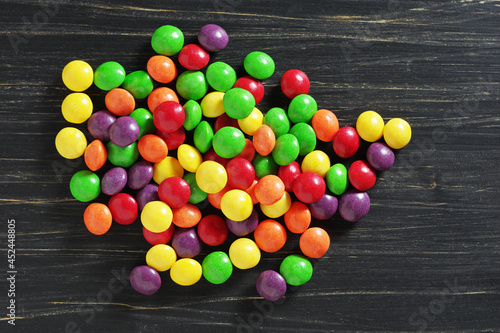 Colorful skittles candies photo