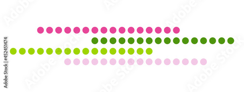 pastel colors dots page divider. vector design