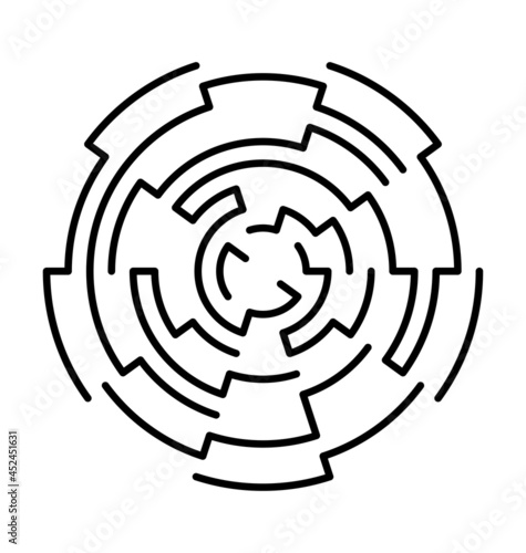 circle maze. abstract verctor design