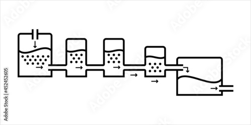 Water Purification Icon, Water Filter Icon