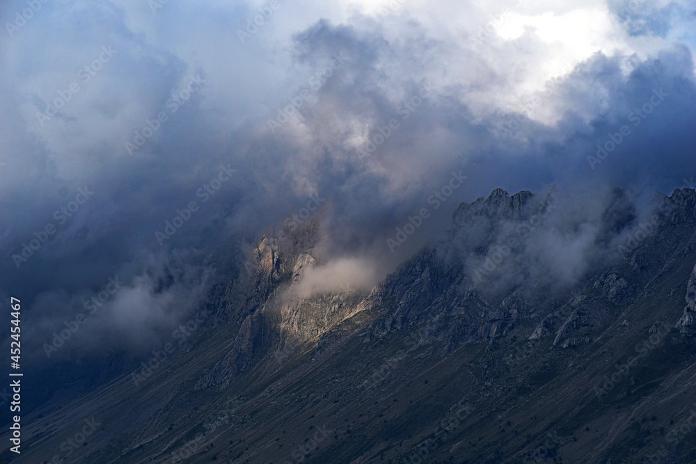 Haute Alpes, Orage, nuages, montagne