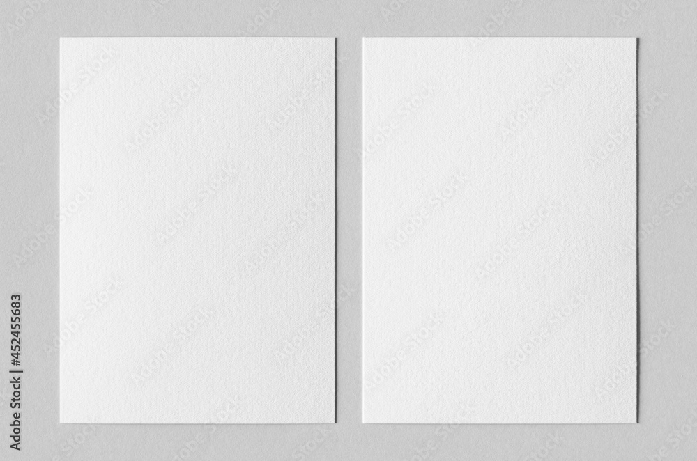 Textured A6 invitation card or flyer mockup, portrait orientation.