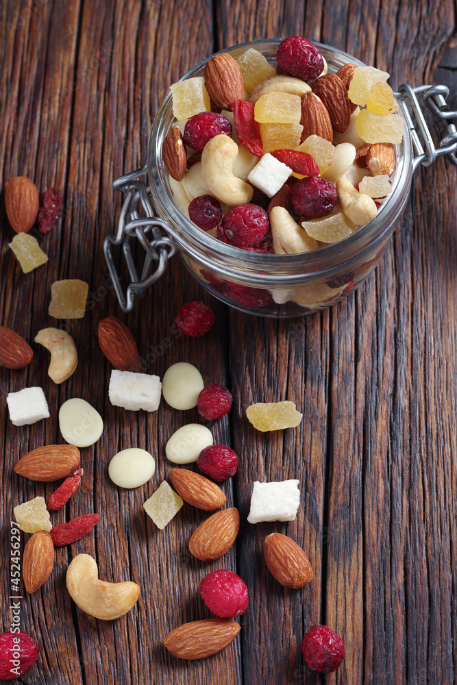 Assorted nuts and dried fruits Assorted nuts and dried fruits
