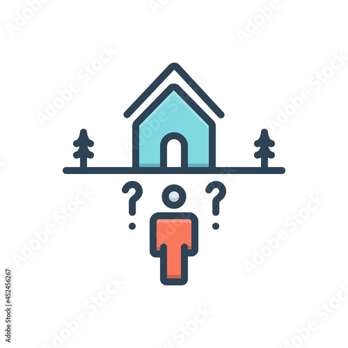 Color illustration icon for anticipate