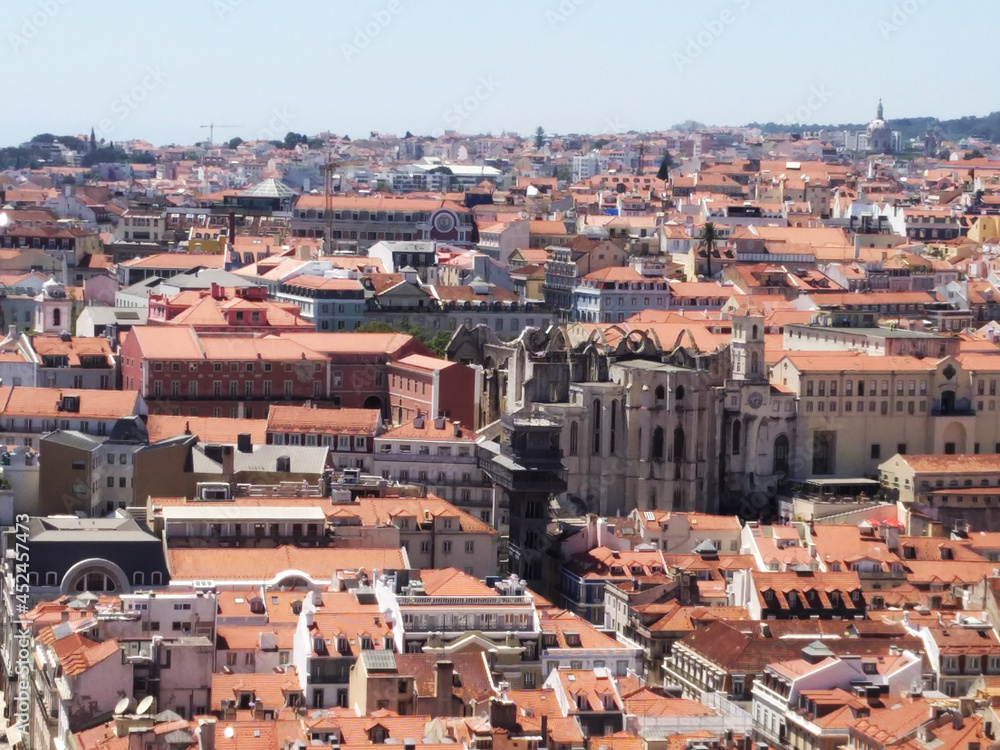 Lisboa, Portugal, Lizbona, Portugalia, old city view, panorama