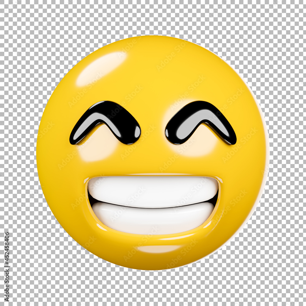 Obraz premium emoji or emoticon with transparent background,clipping path.