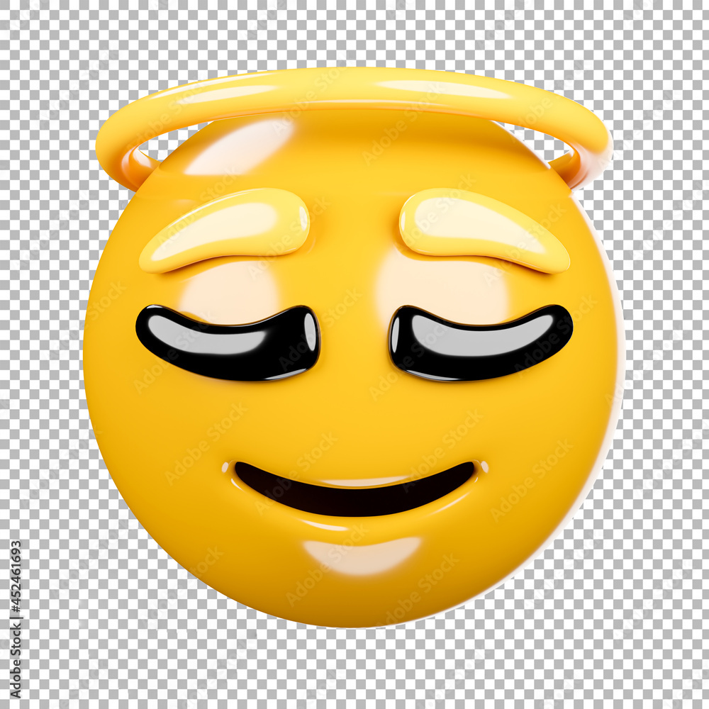 Fototapeta premium emoji or emoticon with transparent background,clipping path.