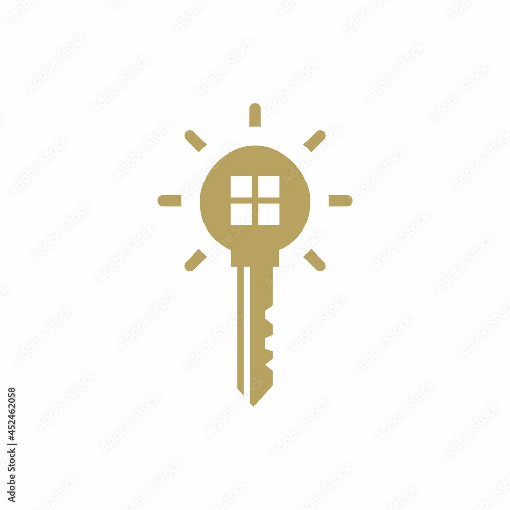 combination logo between key and sunlight combination logo between key and sunlight