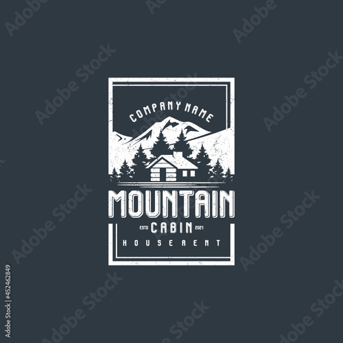 Mountain view with cabin for village house rent logo