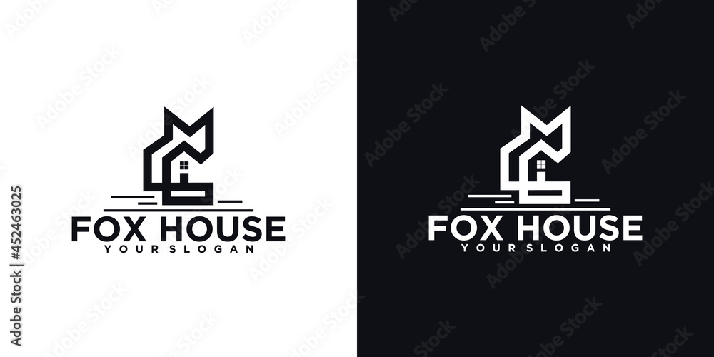 fox house logo,logo reference for business fox house logo,logo reference for business