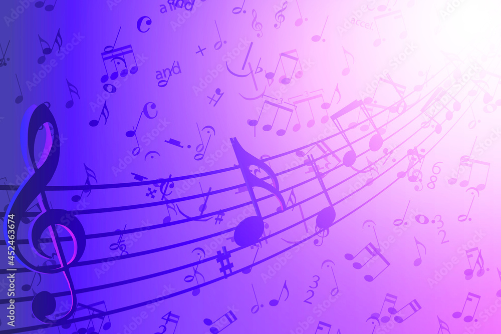  purple musical background 