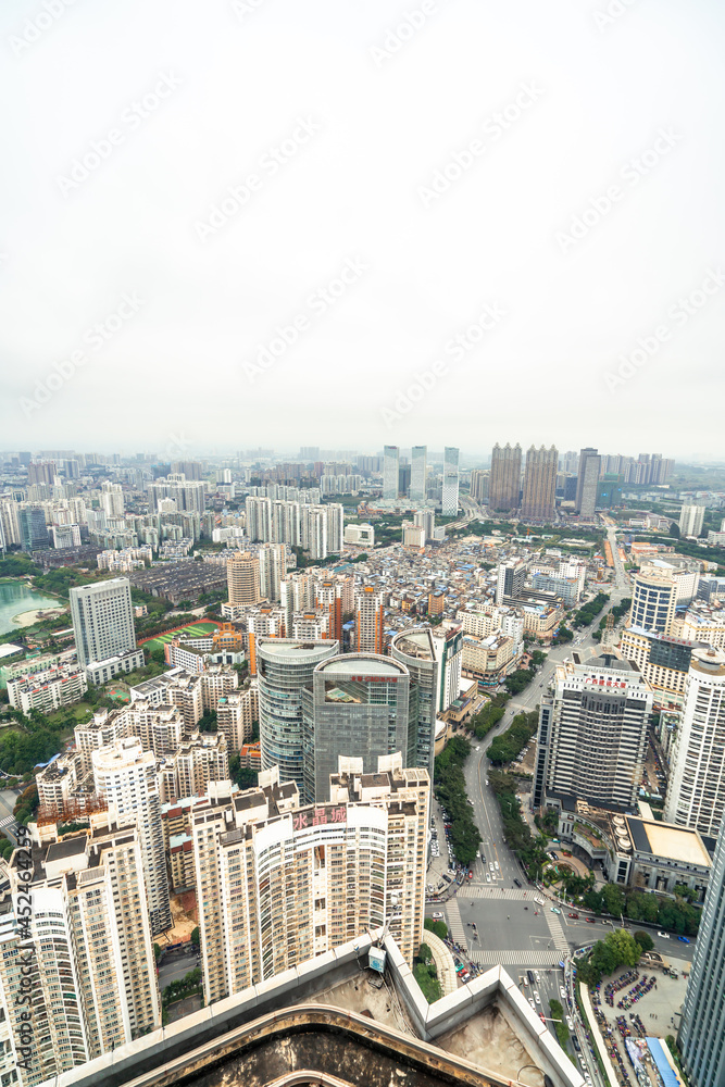 Fototapeta premium Urban buildings in Nanning, capital of Guangxi Province, China