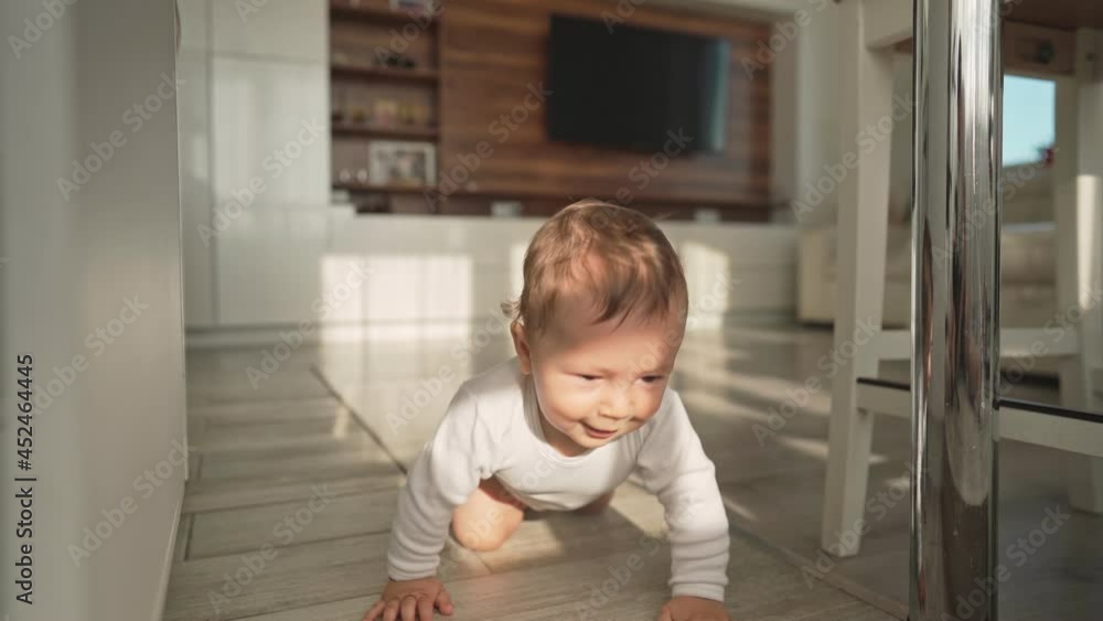 baby playing with cat. Car run away from baby toddler. happy adorable pet, childhood, wild nature concept. High quality 4k footage baby playing with cat. Car run away from baby toddler. happy adorable pet, childhood, wild nature concept. High quality 4k footage