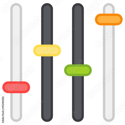 A unique design icon of volume equalizer
