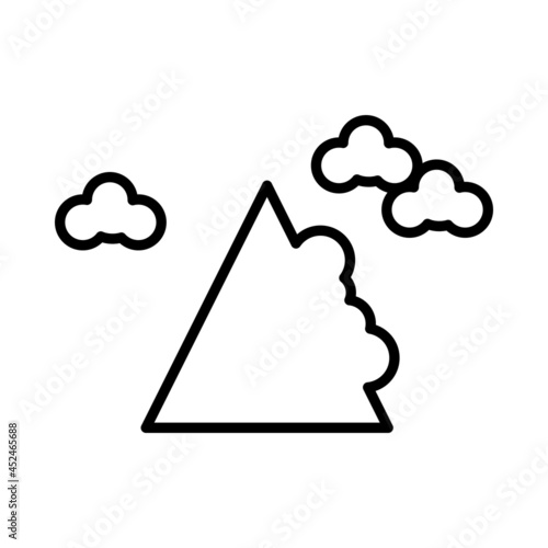 Avalanche Vector Line Icon Design