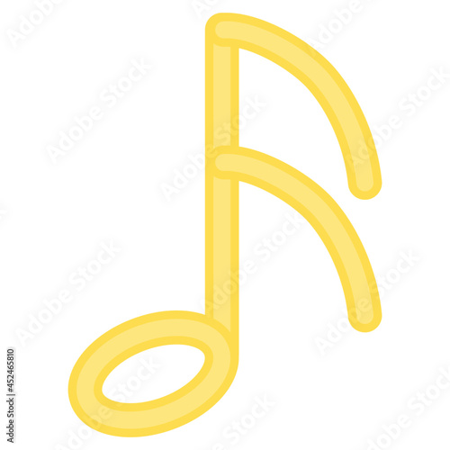 An icon design of music nota 