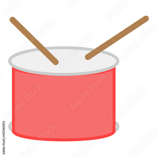 A perfect design icon of music drum
