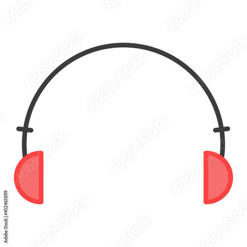 A unique design icon of headphones