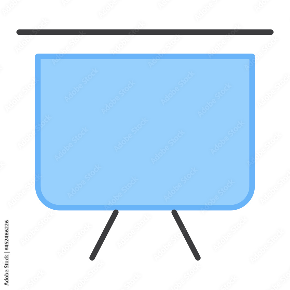 A unique design icon of presentation board A unique design icon of presentation board