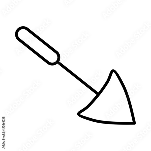 Garden Trowel Vector Line Icon Design