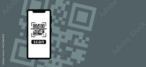 Scan me, QR code scanning icon. Mobile phone qr code payment, E wallet, cashless, info concept or scanner labeled information identity products. Flat vector pixel pictogram sign.