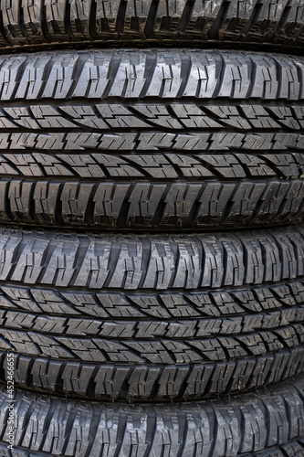 Stack of car tires - Tire Store