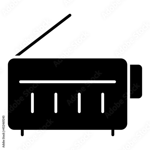 A trendy vector design of radio