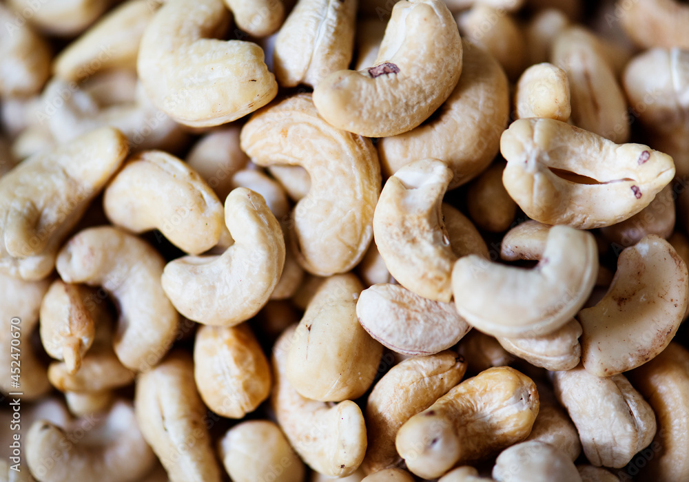 Closeup of cashew nuts Closeup of cashew nuts