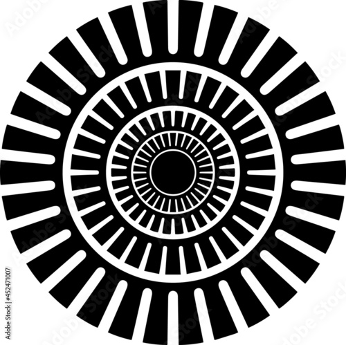 Mandala Art can be used for artwork decoration, coloring or tattoo design.