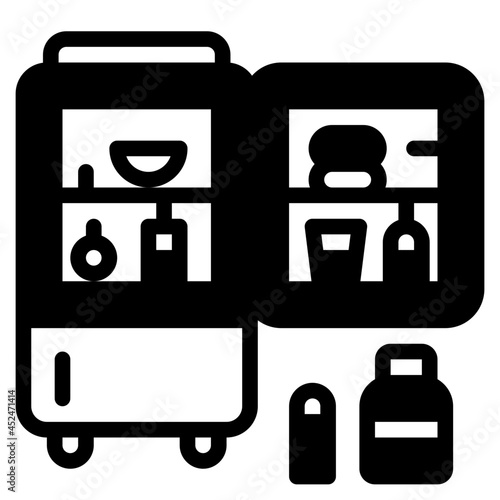 refrigerator glyph icon