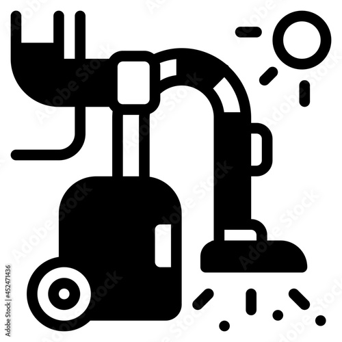 vacuum glyph icon