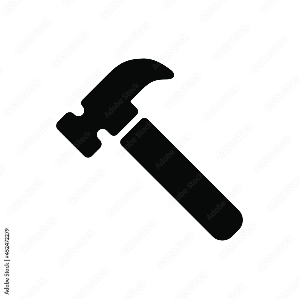 Hammer icon. Hammer vector design illustration. Hammer simple sign. Hammer icon isolated on white background. Hammer icon symbol for logo, web, app, template, UI. Hammer icon. Hammer vector design illustration. Hammer simple sign. Hammer icon isolated on white background. Hammer icon symbol for logo, web, app, template, UI.