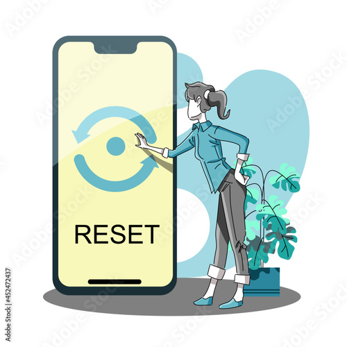 Factory reset or reboot mobile manually